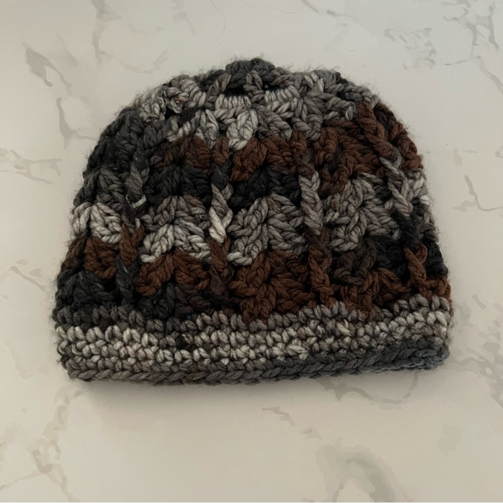 NEW! Cozy Neutral Multicolor Knit Beanie